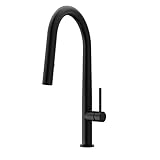 VIGO VG02029MB 18' H Greenwich Single-Handle with Pull-Down Sprayer Kitchen Faucet in Matte Black