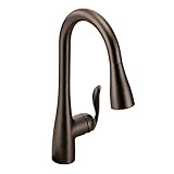 Moen 7594ORB Arbor One-Handle Pulldown Kitchen Faucet Featuring Power Boost and Reflex, Oil Rubbed...