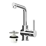 IKEA LUNDSKAR - Wash-Basin Mixer tap with Strainer, Chrome-Plated