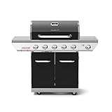 Nexgrill 720-0882AE Evolution 5-Burner Propane Gas Grill in Black with Side Burner and Infrared Tech