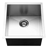 Houzer CTR-1700 Contempo Series Undermount Stainless Steel Bowl Bar/Prep Sink