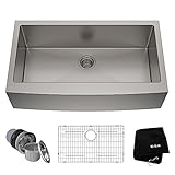 Kraus KHF200-36 Standart PRO Kitchen Stainless Steel Sink, 36 Inch Round Apron Single Bowl