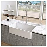 Latoscana 33' Reversible Fireclay Farmhouse Sink LFS3318W