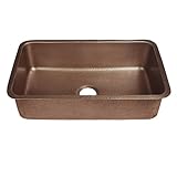 Sinkology SK202-30AC Transitional Orwell Undermount Handmade Solid Copper 30 In. Single Bowl Kitchen...